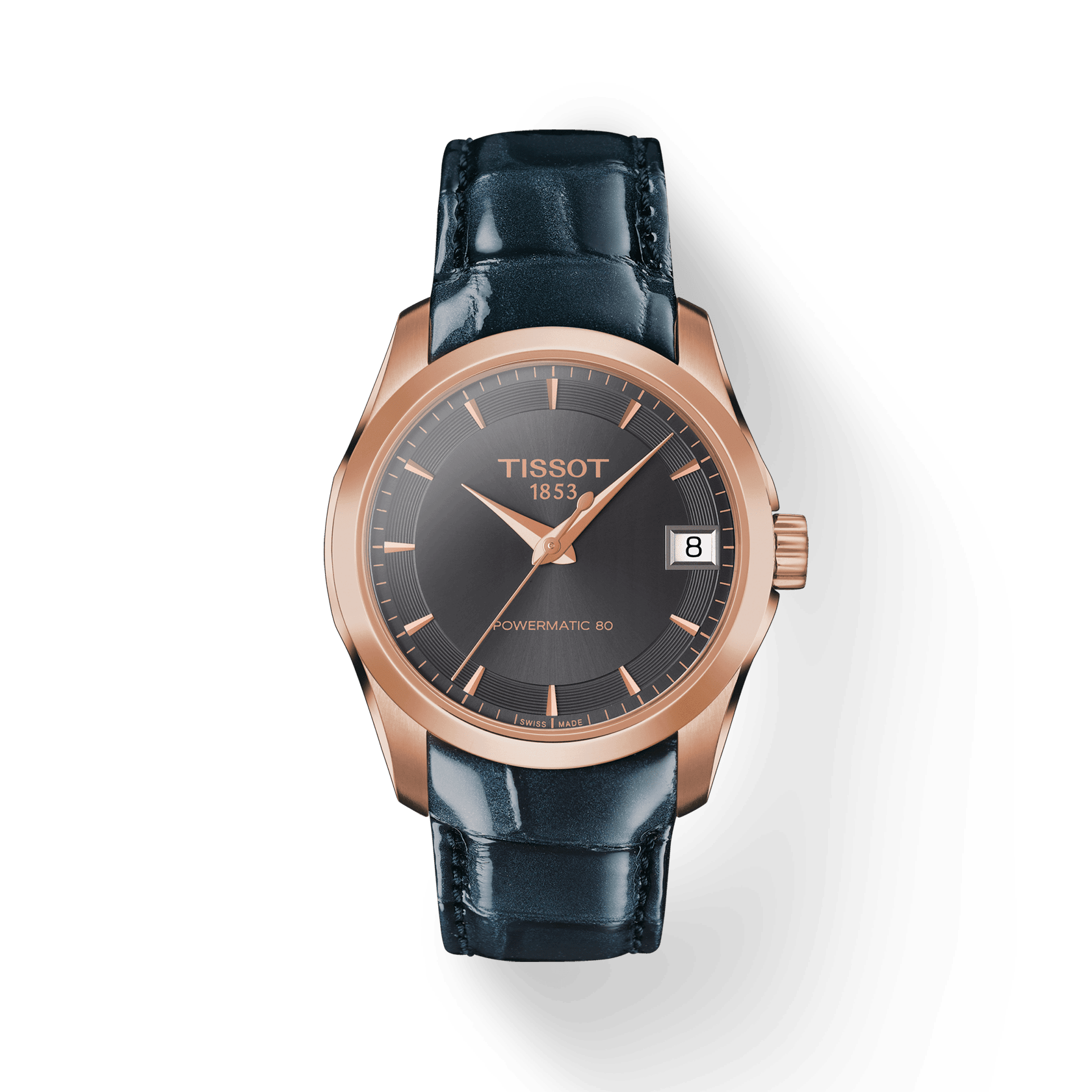 商品[国内直发] Tissot|天梭库图系列皮带80机芯机械女表T035.207.36.061.00支持中检鉴定假一赔三,价格¥6738,第1张图片详细描述