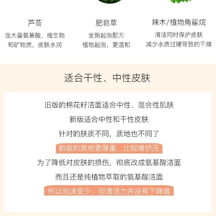 商品Clarins|Clarins娇韵诗 舒柔温和泡沫洁面乳 棉花籽洗面奶 125ml,价格¥156,第5张图片详细描述