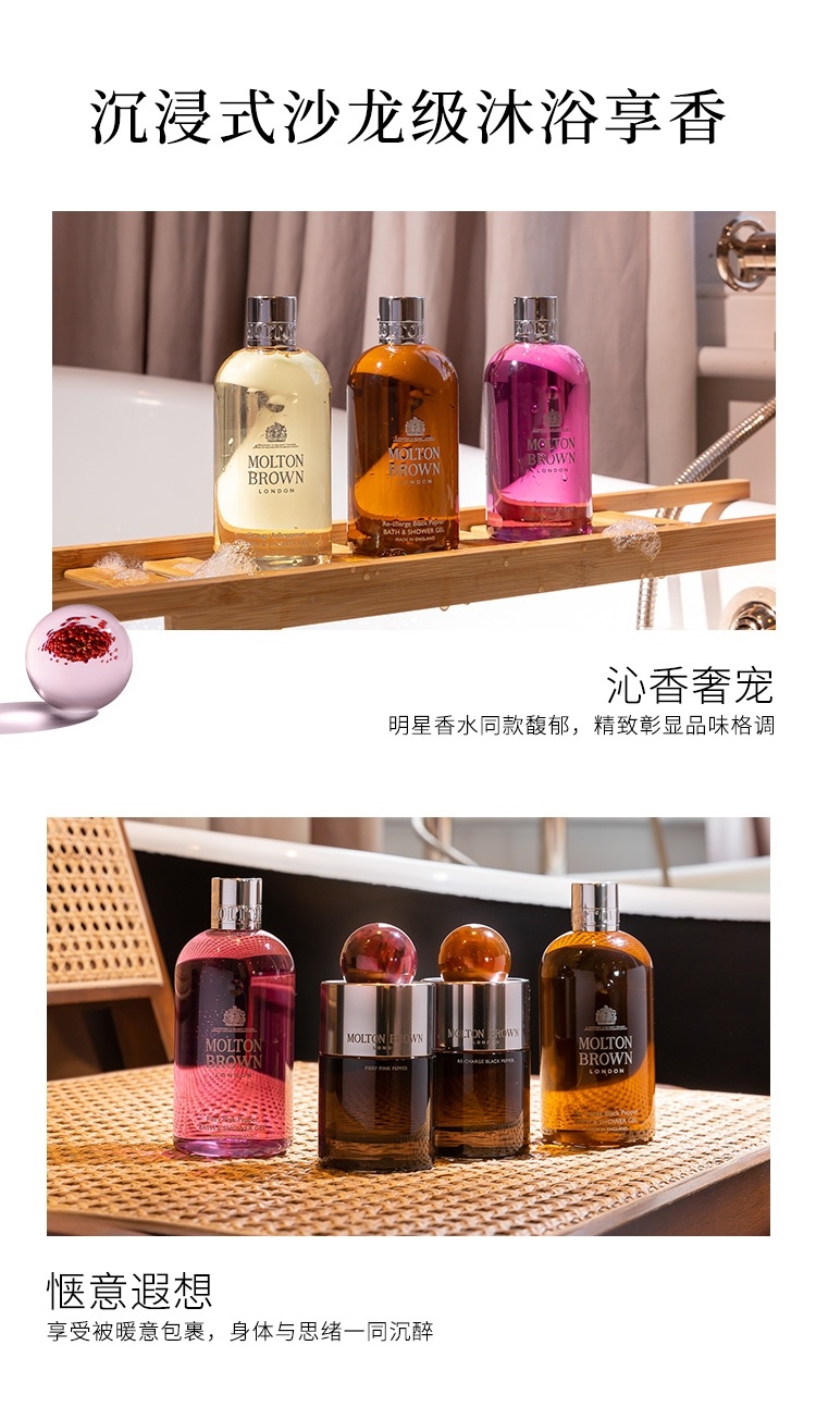 商品Molton Brown|MOLTONBROWN摩顿布朗身体和头发护理旅行8件套套装8x50ml（印度水芹净化洗护）,价格¥218,第5张图片详细描述