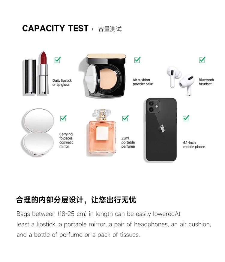 商品[国内直发] FANY ROAD|FANYROAD品牌女包新款经典上班通勤百搭手提包压花单肩斜挎贝壳包,价格¥371,第4张图片详细描述