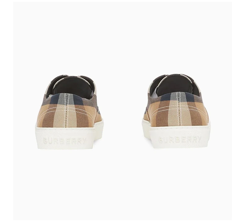 商品Burberry|Burberry 女士棕色棉质运动鞋 8042137,价格¥4487,第6张图片详细描述