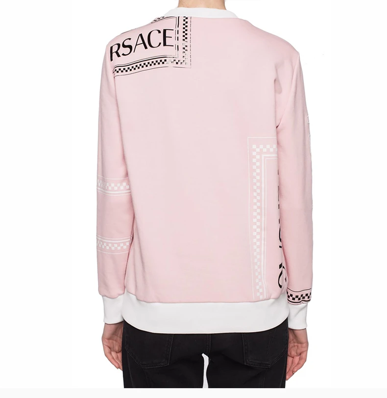 商品Versace|VERSACE 范思哲 女士粉色棉质卫衣 A82271-A217878-A2242,价格¥3555,第7张图片详细描述