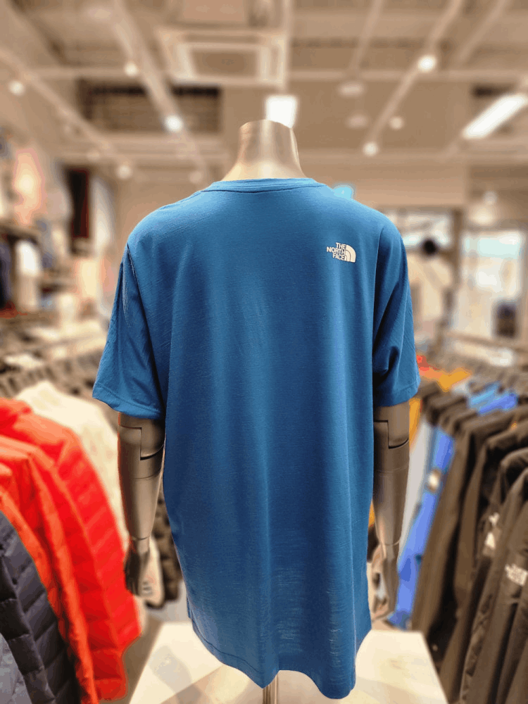 商品The North Face|【Brilliant|包邮包税】北面户外 女士 MERINO 毛 短袖 T恤 NT7UM33A BLU,价格¥291,第3张图片详细描述