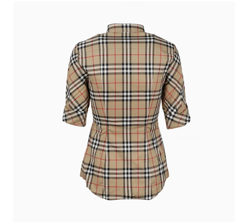 商品[国内直发] Burberry|BURBERRY 格纹女士衬衫 8018475,价格¥2431,第5张图片详细描述