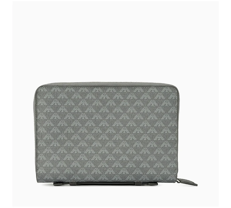 商品[国内直发] Emporio Armani|EMPORIO ARMANI 灰色男士手拿包 Y4R032-YH606-86844,价格¥2193,第3张图片详细描述