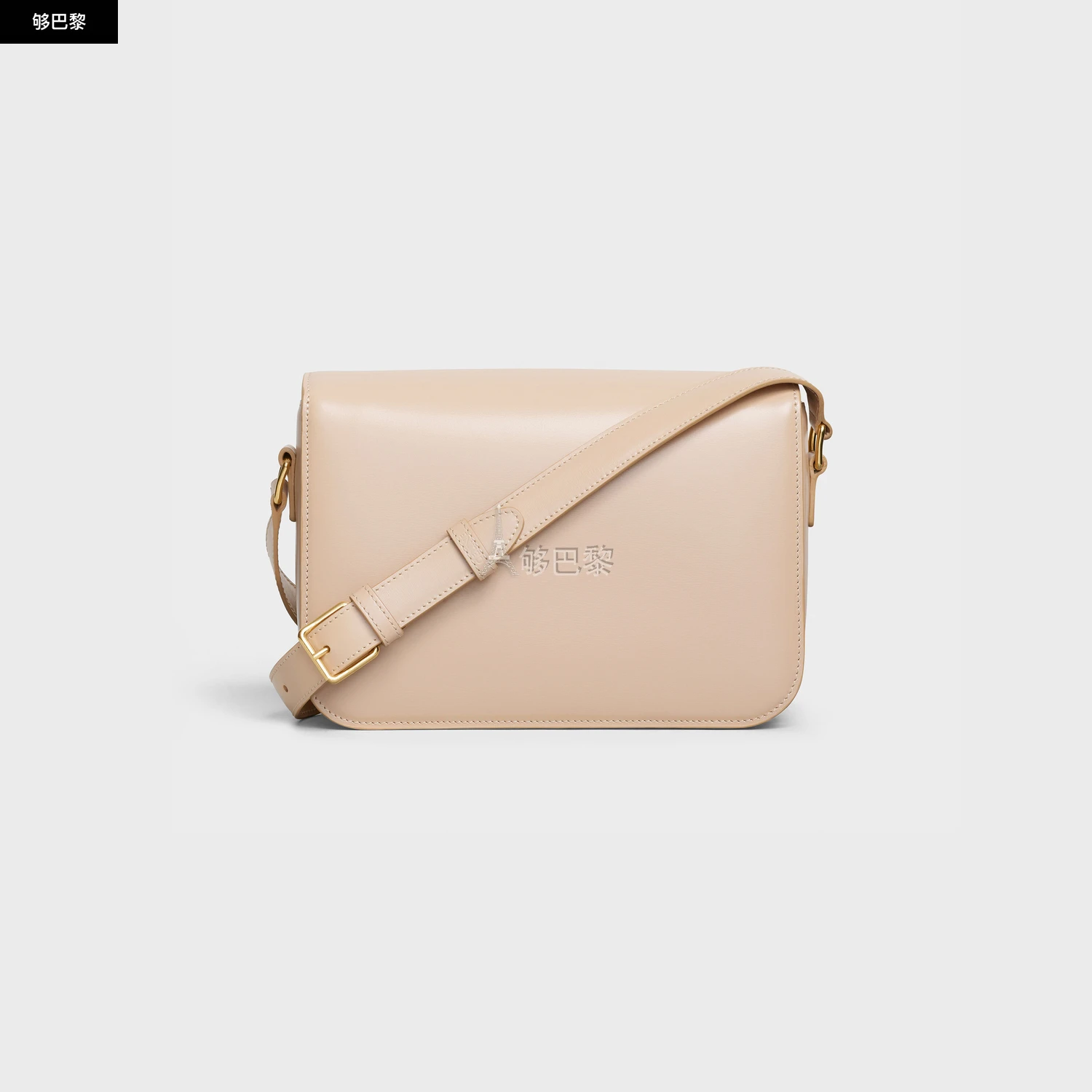 商品Celine|【预售】 赛琳 25春夏 女士 单肩包 TRIOMPHE中号亮泽牛皮革手袋 187363BF4.03ND ,价格¥30630,第5张图片详细描述