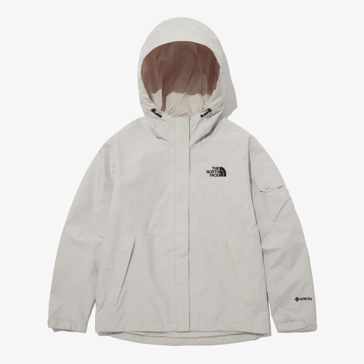 商品The North Face|【Brilliant|北面特惠】北面女式 Gore-Tex 生态登山夹克 W'S GTX ECO-HIKE JACKET WHITE_SAND NJ2GP35C,价格¥2325,第2张图片详细描述