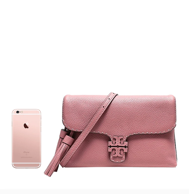 商品Tory Burch|Tory Burch 汤丽柏琦 女士粉色斜跨单肩包 53163-651,价格¥2333,第4张图片详细描述