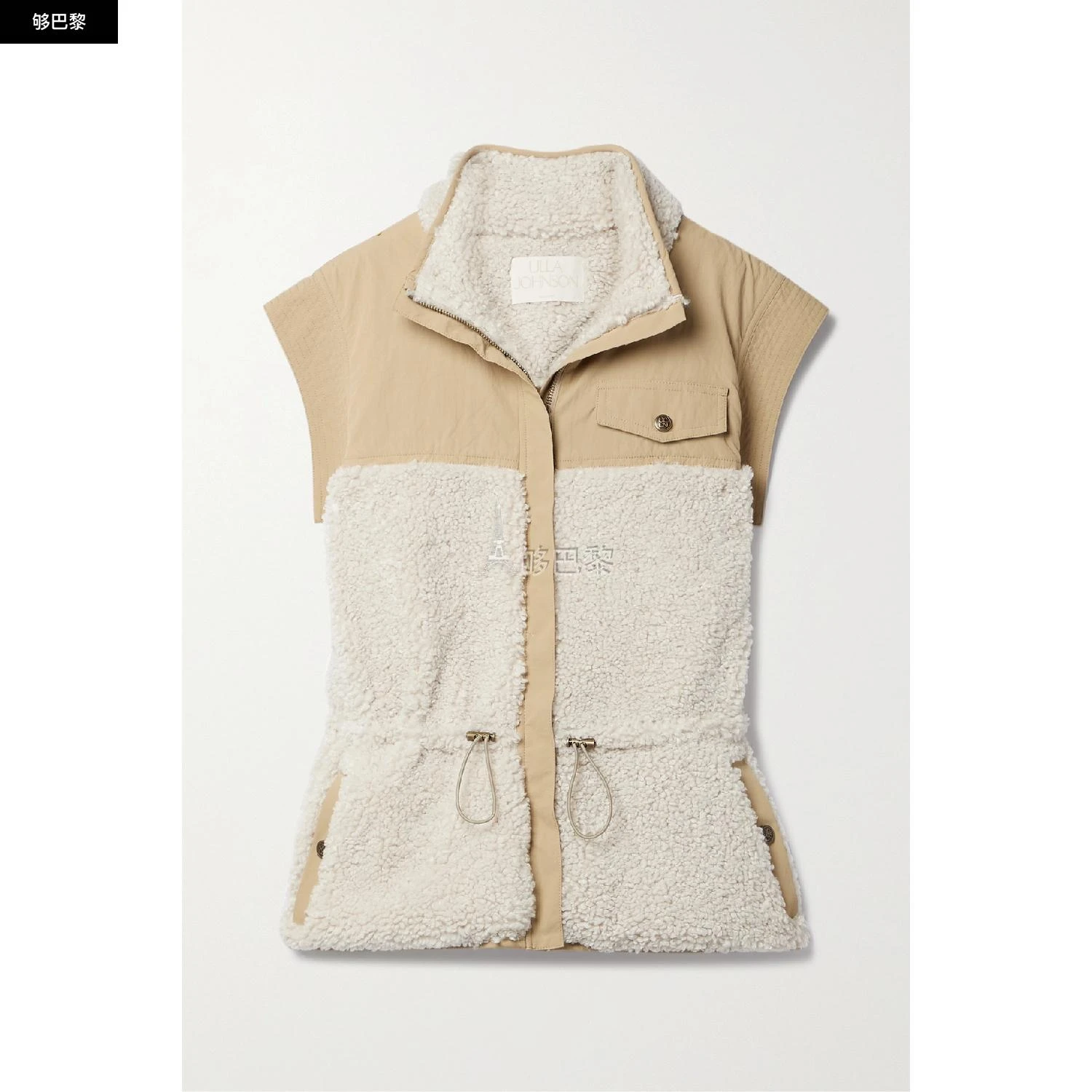 商品Ulla Johnson|包邮包税【预售7天发货】 ULLA JOHNSON 24春夏 女士 马甲 Tariet 抓绒软壳面料马甲 1647597306494395 PF230503FAW ,价格¥3050,第3张图片详细描述