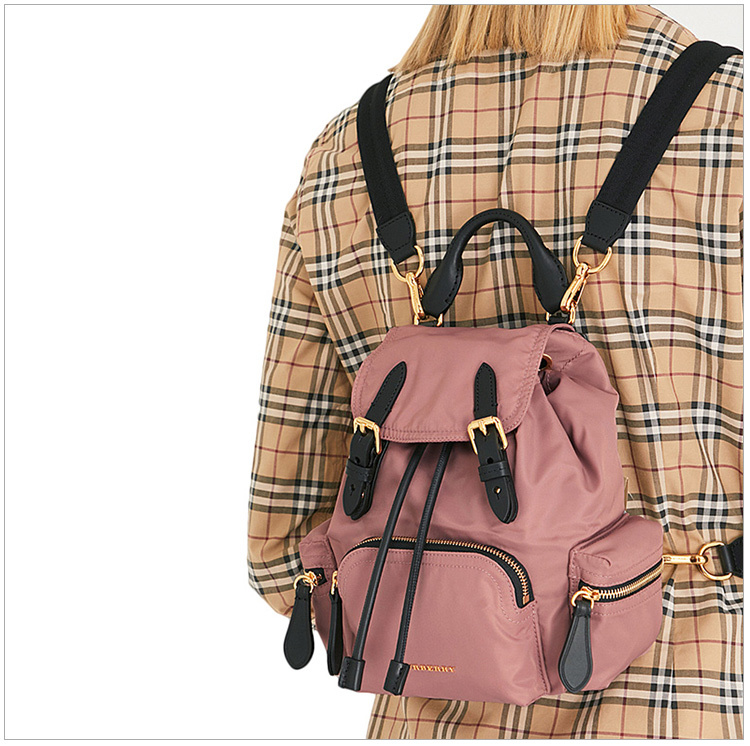 商品Burberry|Burberry 博柏利 女士粉色双肩包 4075974,价格¥5363,第10张图片详细描述