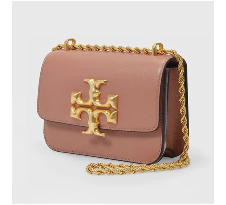 商品Tory Burch|TORY BURCH 女士红棕色皮革单肩斜挎包 84057-664,价格¥4473,第5张图片详细描述