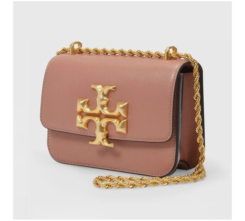 商品Tory Burch|TORY BURCH 女士红棕色皮革单肩斜挎包 84057-664,价格¥3765,第7张图片详细描述