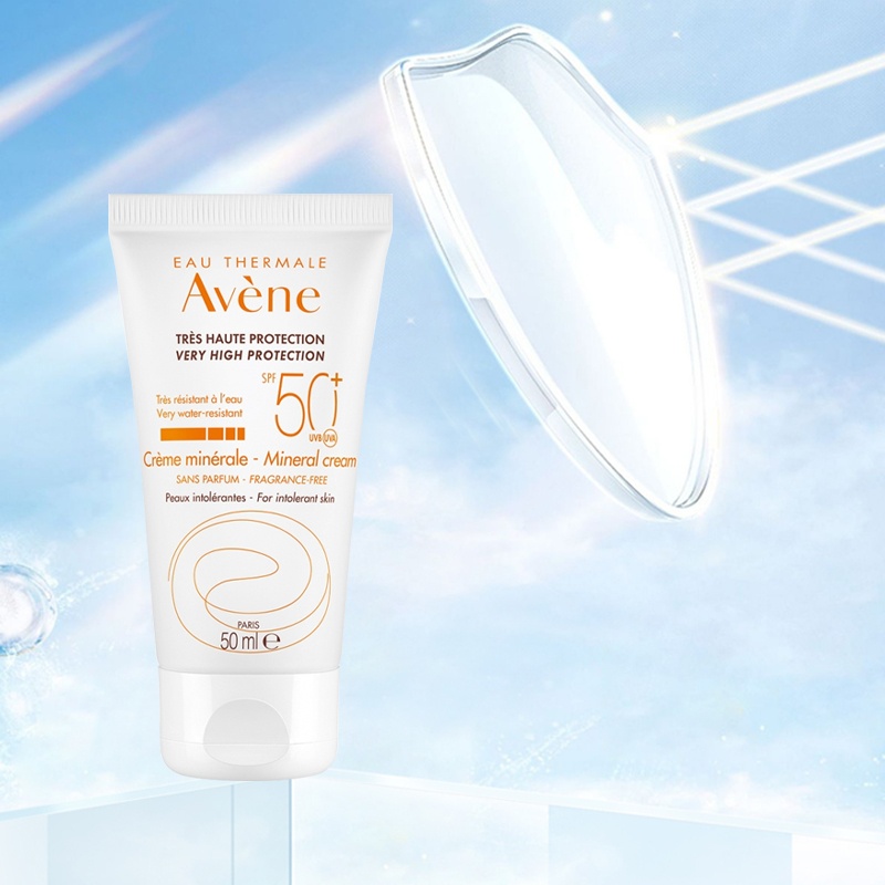 商品Avene|雅漾自然倍护物理防晒霜 50ml 高倍保护修颜防水,价格¥209,第3张图片详细描述
