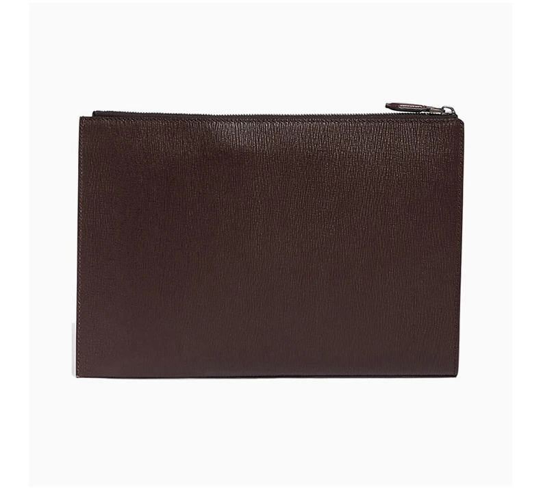 商品Salvatore Ferragamo|SALVATORE FERRAGAMO 男士棕色牛皮手拿包文件包 24-0480-703827,价格¥2554,第5张图片详细描述