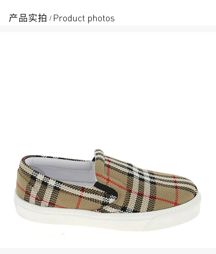 商品Burberry|BURBERRY 格纹女士板鞋 8031506,价格¥4262,第4张图片详细描述