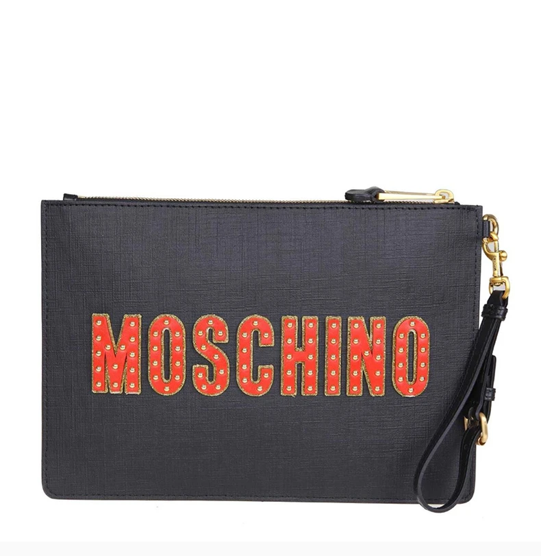 商品Moschino|MOSCHINO 莫斯奇诺 女士黑色手拿包 8429-8210-1555,价格¥1647,第7张图片详细描述