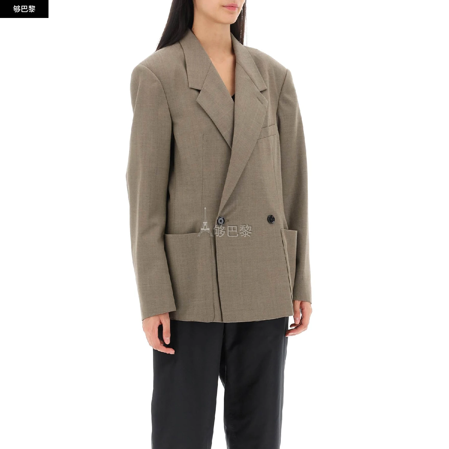 商品Lemaire|【特惠3.7折】【预售】 25春夏 女士 西服外套 西服 2765873  JA1017LF414916 ,价格¥3443,第4张图片详细描述