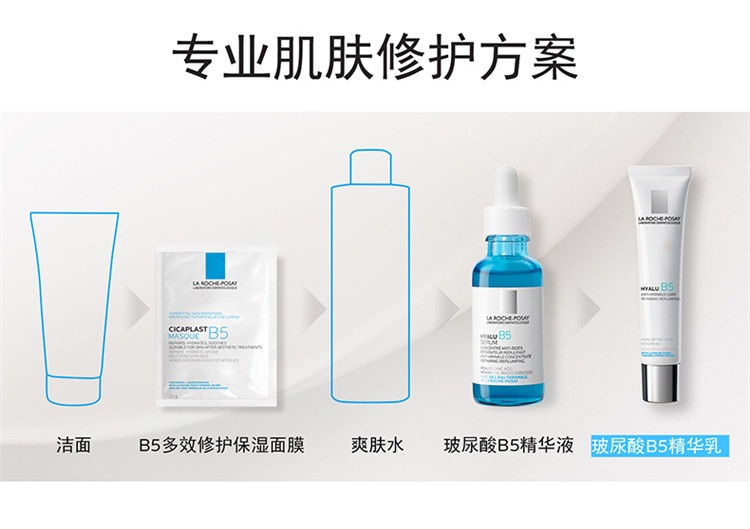 商品La Roche Posay|预售1-3个工作日 La Roche Posay理肤泉B5抗皱精华乳40ml  滋润型,价格¥251,第9张图片详细描述