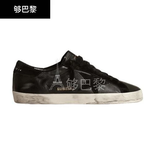 商品Golden Goose|【特惠9.0折】包邮包税【预售7天发货】 GOLDEN GOOSE 23秋冬 男士 休闲运动鞋 Super-star classic with list 运动鞋 GOGD9B5UBCK,价格¥4455,第3张图片详细描述