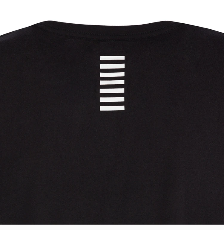 商品Emporio Armani|Emporio Armani 安普里奥 阿玛尼 男士黑色棉质经典LOGO款圆领短袖T恤 6GPT38-J2AZ-1200,价格¥371,第7张图片详细描述