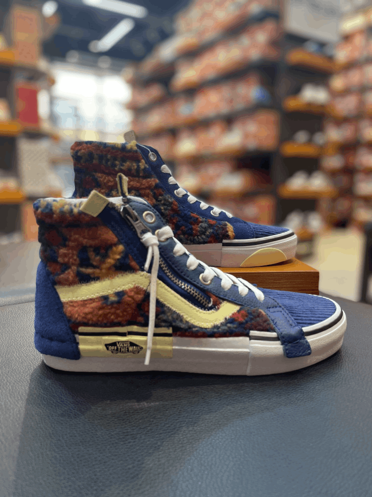 商品Vans|【韩国直邮|包邮包税】万斯[VANS] Sk8-Hi Reissue Cap # Multi Mix 男女共用鞋 #navy peony (VN0A3WM1ABG),价格¥407,第1张图片详细描述