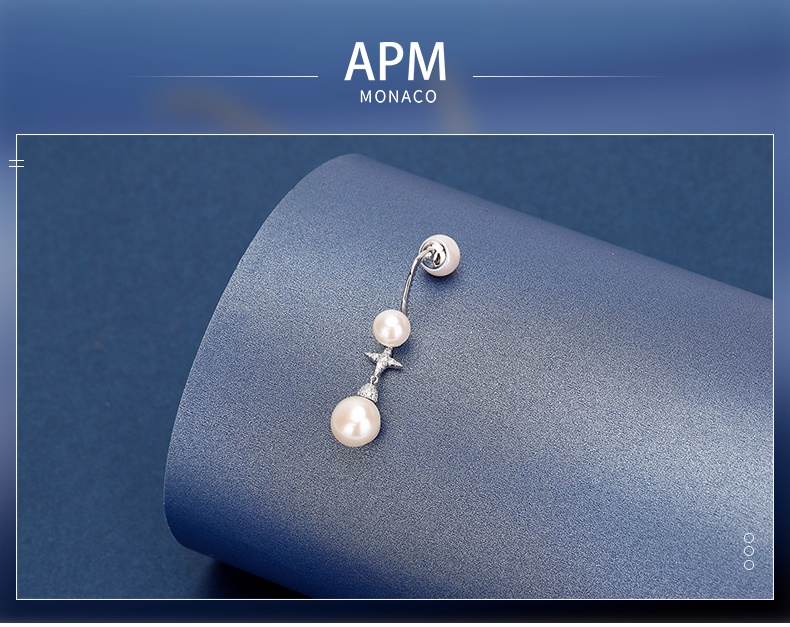 商品apm Monaco|【清仓价】珍珠耳环耳钉耳坠单只女 AE11208XPL（香港仓发货）,价格¥402,第1张图片详细描述