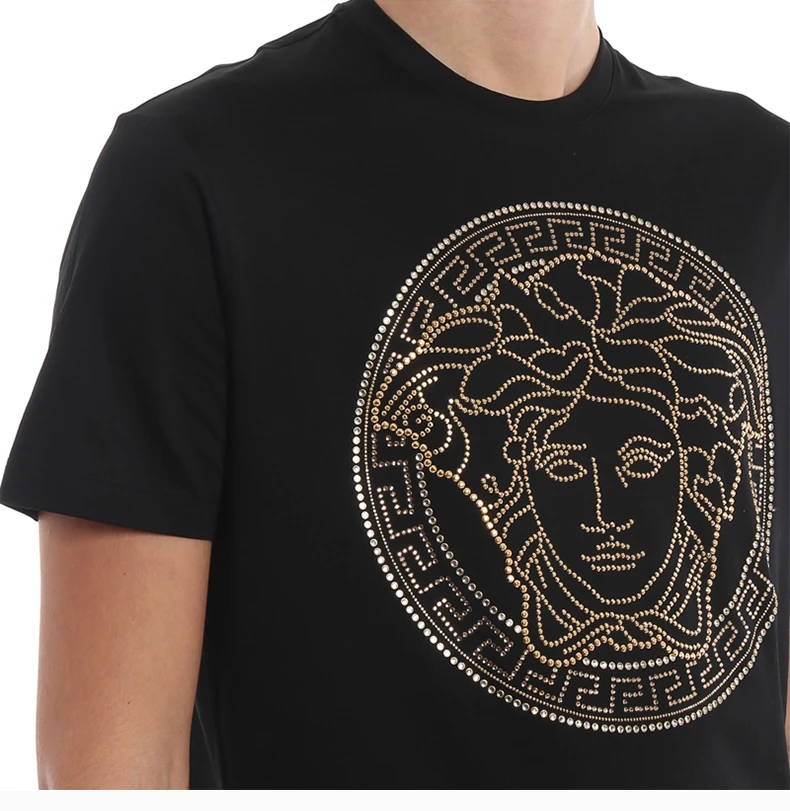 商品Versace|VERSACE 范思哲 铆钉美杜莎T恤 A77987-A201952-A008,价格¥2574,第8张图片详细描述