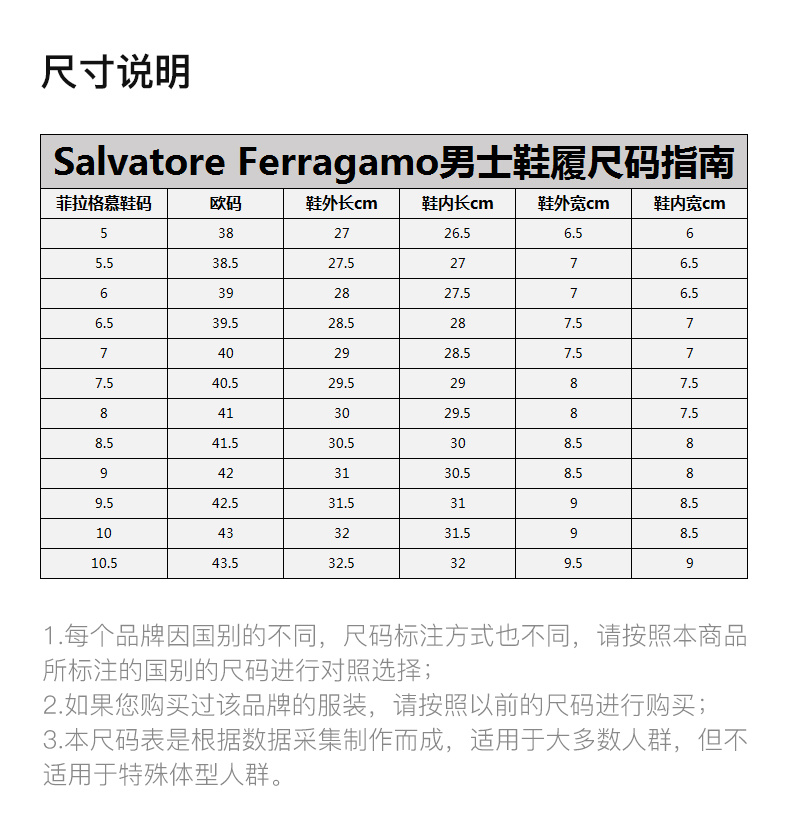 商品Salvatore Ferragamo|SALVATORE FERRAGAMO 男鞋黑色牛皮商务皮鞋 0585335,价格¥2776,第5张图片详细描述