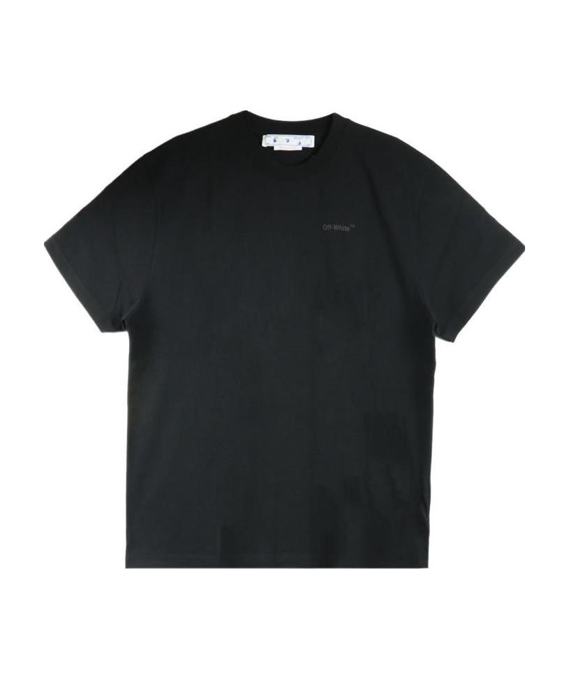 商品Off-White|黑色箭头印花短袖棉 OMAA038C99JER003-1001（澳门仓发货）,价格¥2143,第4张图片详细描述