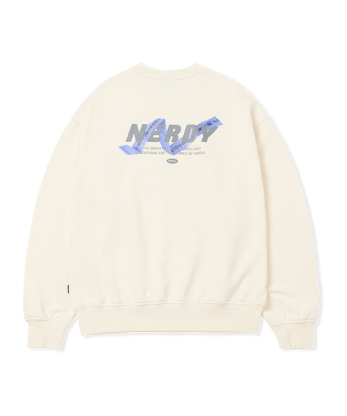 商品NERDY|【享贝家】NERDY 新款男女同款情侣款运动休闲套头衫卫衣 黑色\奶白色\紫色（预售款，10天发货）PNEF22KC170106,价格¥262,第3张图片详细描述