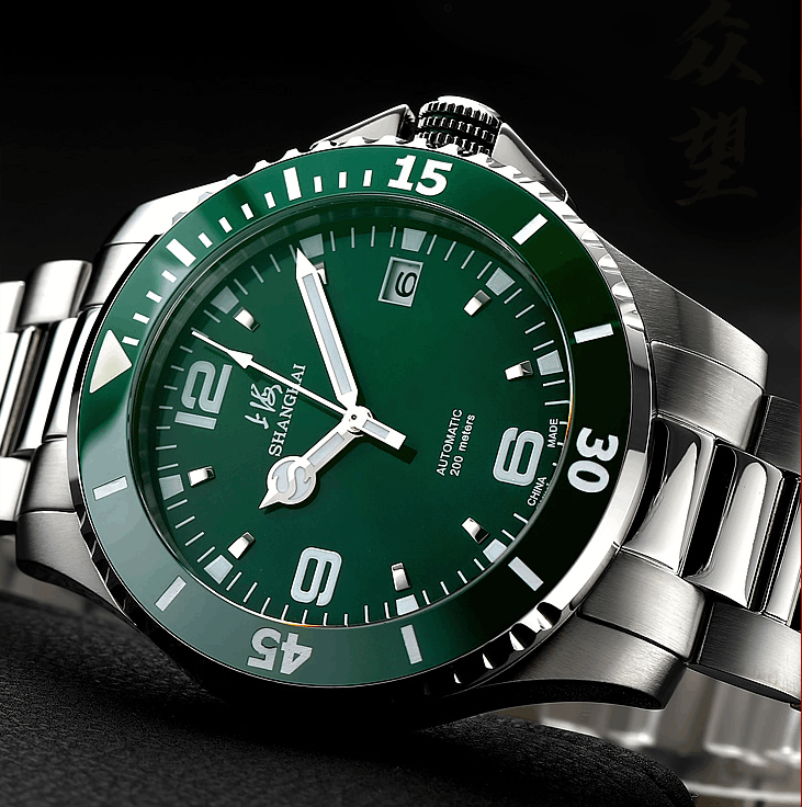 商品[国内直发] SHANGHAI WATCH|国民系列 潜水表 男士腕表,价格¥1991,第2张图片详细描�述