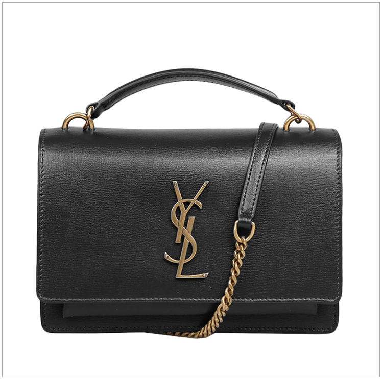 商品[国内直发] Yves Saint Laurent|YSL 圣罗兰 女士黑色牛皮单肩包斜挎包 533026-D422W-1000,价格¥11362,第9张图片详细描述