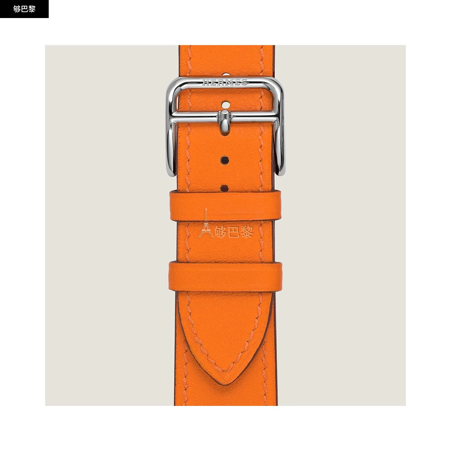 商品Hermes|【预售】 爱马仕 24秋冬 女士 手表带 Bracelet pour Heure H Moyen modèle 30 mm, simple tour WKB0097WK93104,价格¥3173,第2张图片详细描述