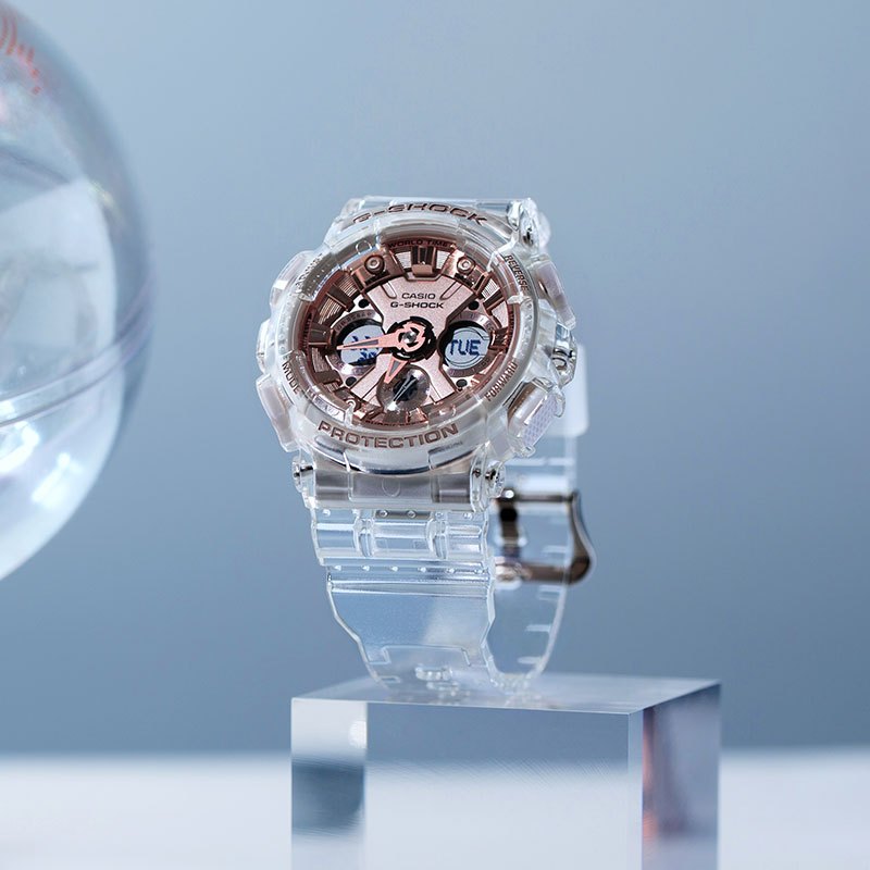 商品[国内直发] Casio|卡西欧手表历史上经典透明设计 防震 防磁 200米防水 自动LED照明 世界时间（48城市） 秒表（1/1000秒）功能,价格¥837,第4张图片详细描述