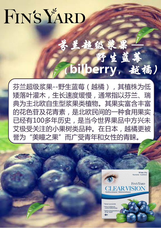 商品Fin's Yard|【国内直发&包邮】芬兰 芬诗妍 野生蓝莓精华素 | Fin's Yard Clear Vision | 纯芬兰蓝莓提取花青素/缓解眼部疲劳干涩/抗氧化 ,价格¥352,第5张图片详细描述