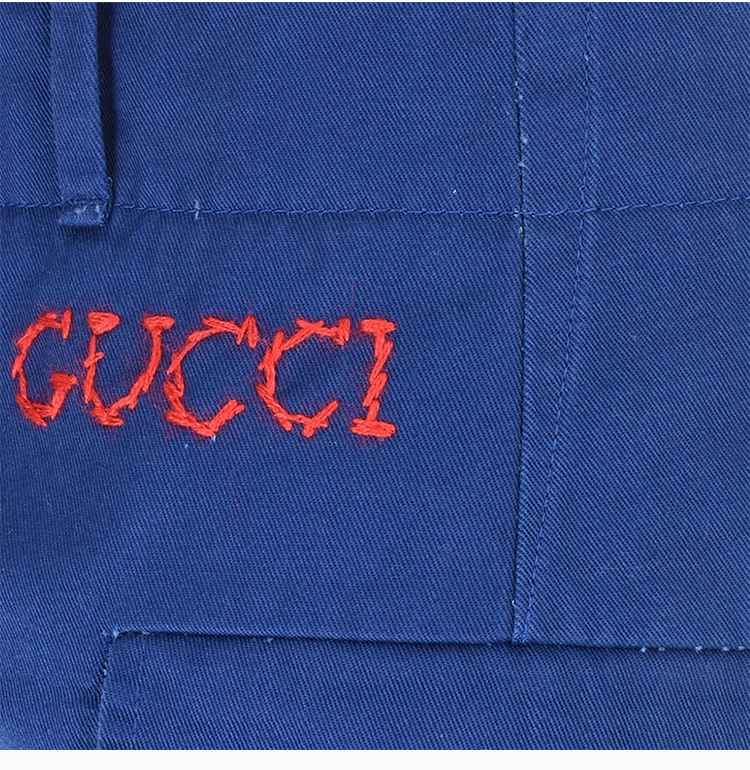 商品Gucci|GUCCI 蓝色男士短裤 545613-396H-4204,价格¥3374,第10张图片详细描述