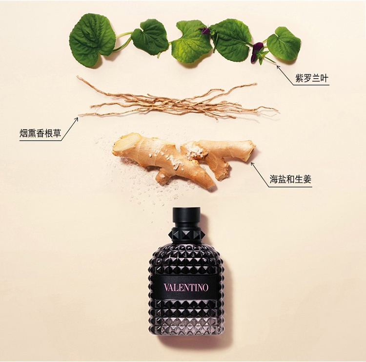 商品Valentino|华伦天奴 坠梦罗马男士香水套装 淡香水100ml+淡香水10ml+沐浴露75ml,价格¥823,第10张图片详细描述