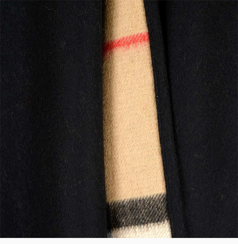 商品[国内直发] Burberry|BURBERRY 黑色男士围巾 8037423,价格¥7418,第6张图片详细描述