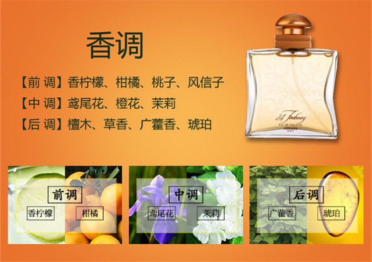 商品Hermes|Hermes爱马仕 福宝大道24号女士淡香水 50/100mL,价格¥755,第3张图片详细描述