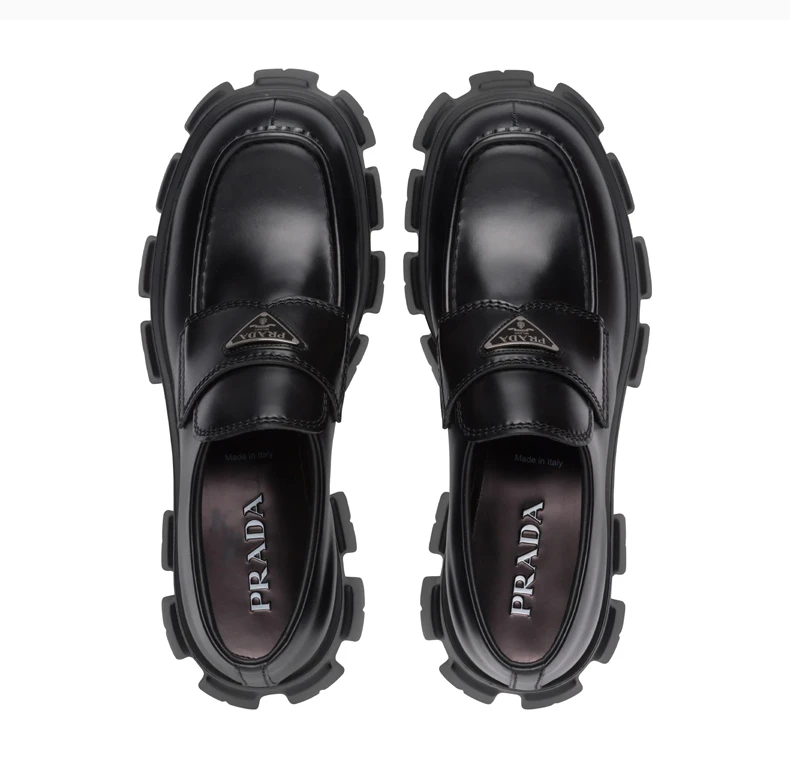 商品[国内直发] Prada|PRADA 黑色男士乐福鞋 2DE129-B4L-F0002,价格¥7085,第6张图片详细描述