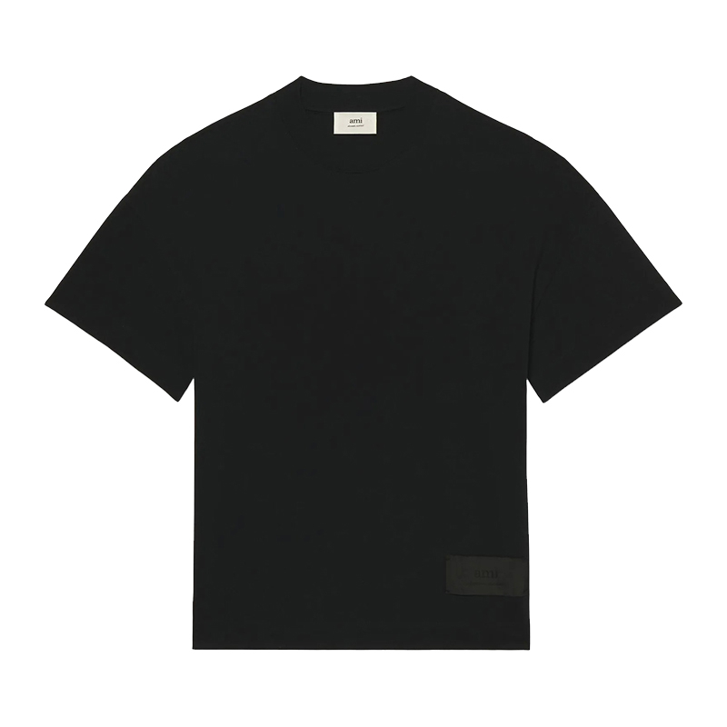 商品AMI|Ami 22年春夏新款 男女同款黑色纯有机棉Alexandre Mattiussi短袖T恤,价格¥1346,第4张图片详细描述