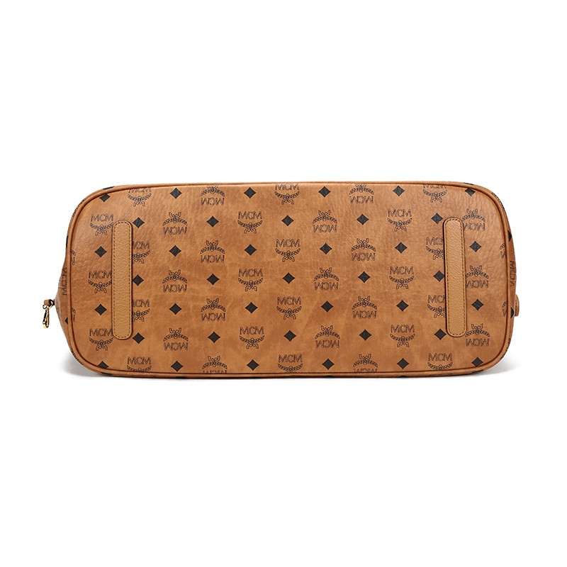 商品[国内直发] MCM|MCM Liz Visetos 老花满印 帆布 子母包托特包Tote包购物袋单肩包手提包 女款 干邑色/黑色,价格¥2950,第8张图片详细描述