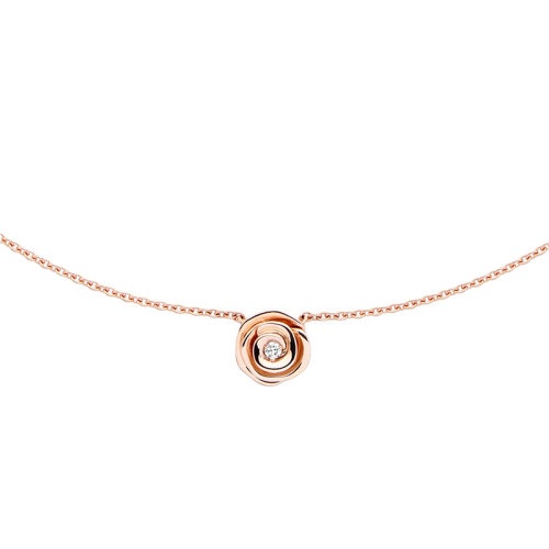 商品Dior|DIOR/迪奥  ROSE COUTURE系列 小号18k金玫瑰金镶嵌钻石项链JRCO95001_0000,价格¥22938,第3张图片详细描述