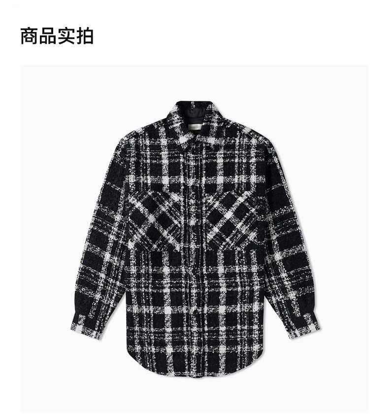 商品Faith Connexion|FAITH CONNEXION 格纹男士衬衫 X1819T00009,价格¥1491,第4张图片详细描述