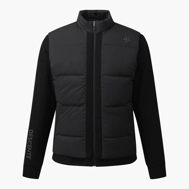 商品【预售商品15天发货】 DESCENTE|GOLF男士混合针织羽绒外套适合户外运动 DP42MFKOO1-BLKG,价格¥2664,第10张图片详细描述