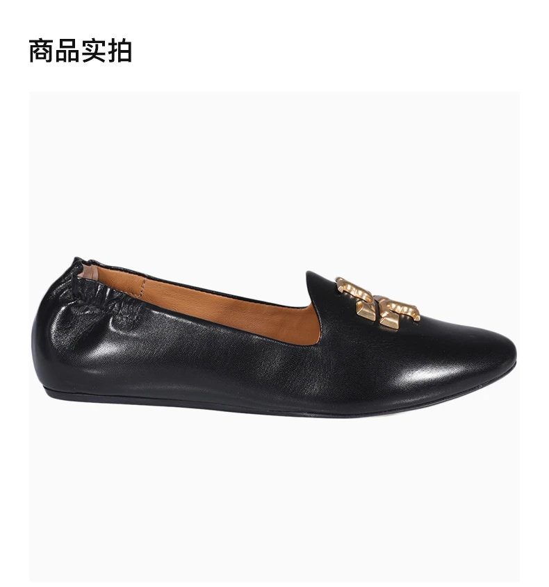 商品Tory Burch|TORY BURCH 黑色女士乐福鞋 84922-006,价格¥1605,第3张图片详细描述