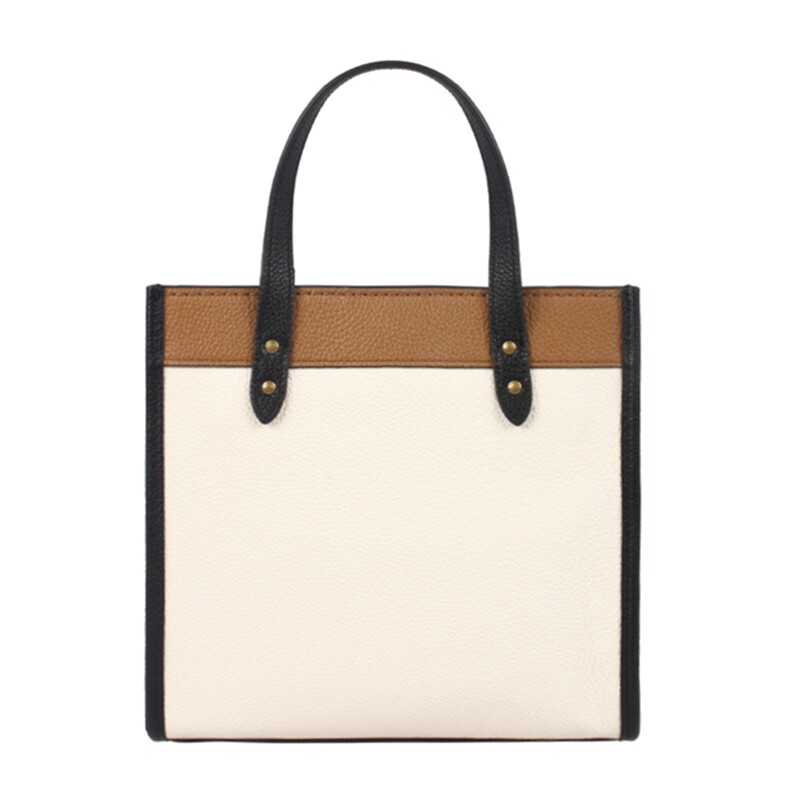 商品[国内直发] Coach|蔻驰女包COACH 奢侈品 Field系列女包专柜款包马车印花单肩斜挎手提包 拼色 C3865,价格¥790,第12张图片详细描述