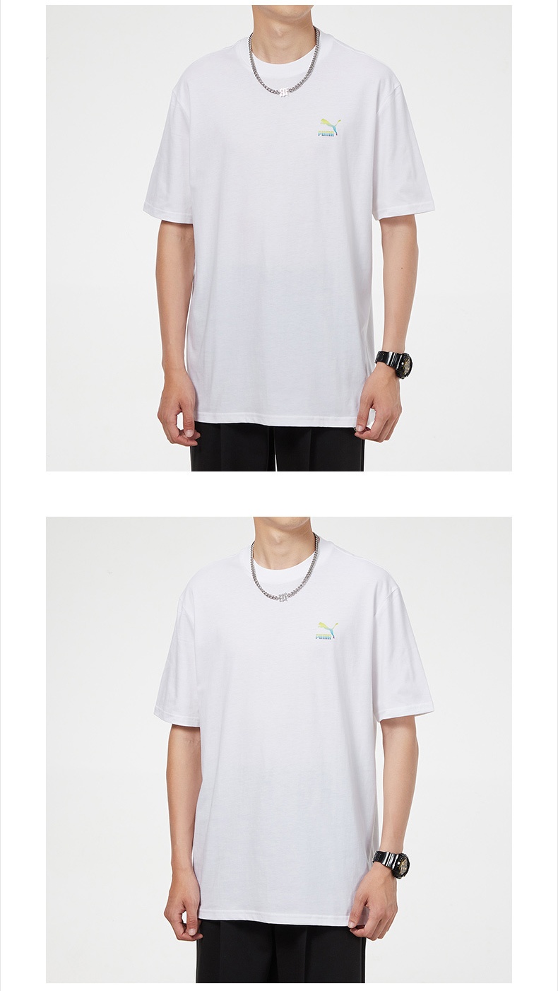 商品[国内直发] Puma|GRADIENT LOGO TEE男女运动休闲短袖T恤,价格¥142,第5张图片详细描述