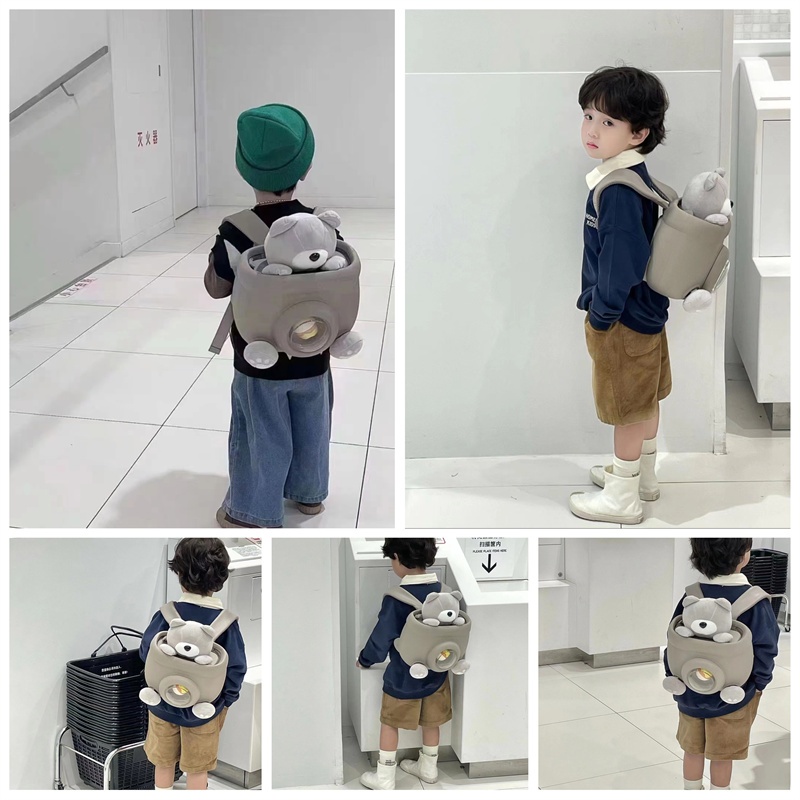 商品GERM|日本GERM格沵 格沵卡卡兔/抱抱熊 旅行包 上学��儿童双肩包书包背包,价格¥442,第2张图片详细描述