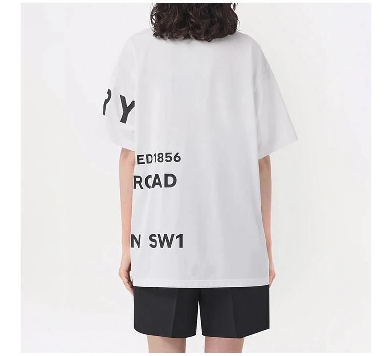 商品[国内直发] Burberry|BURBERRY 白色女士T恤 8048748,价格¥3553,第6张图片详细描述